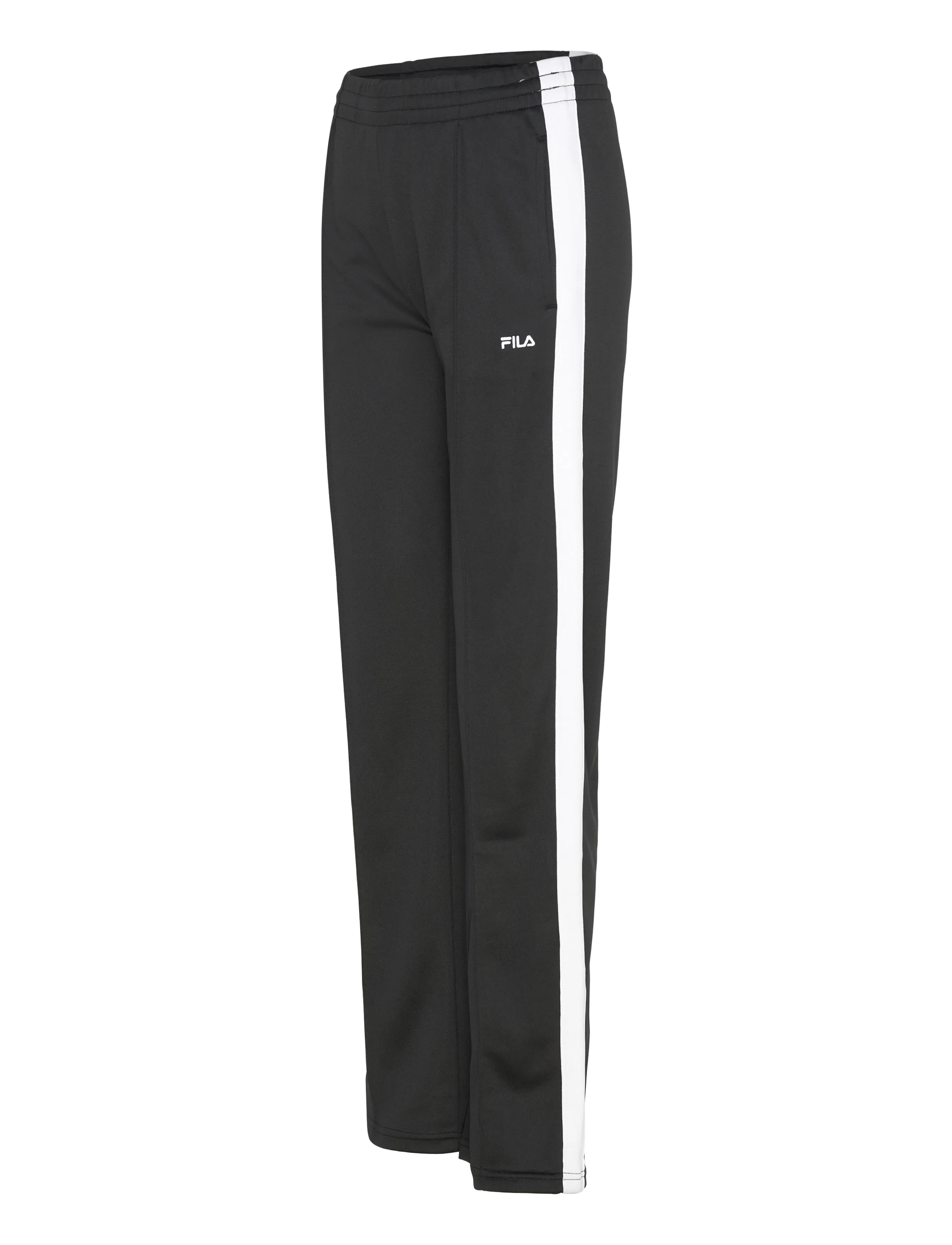 FILA - SAGANO straight taped track pants - Æfingabuxur - black - 2