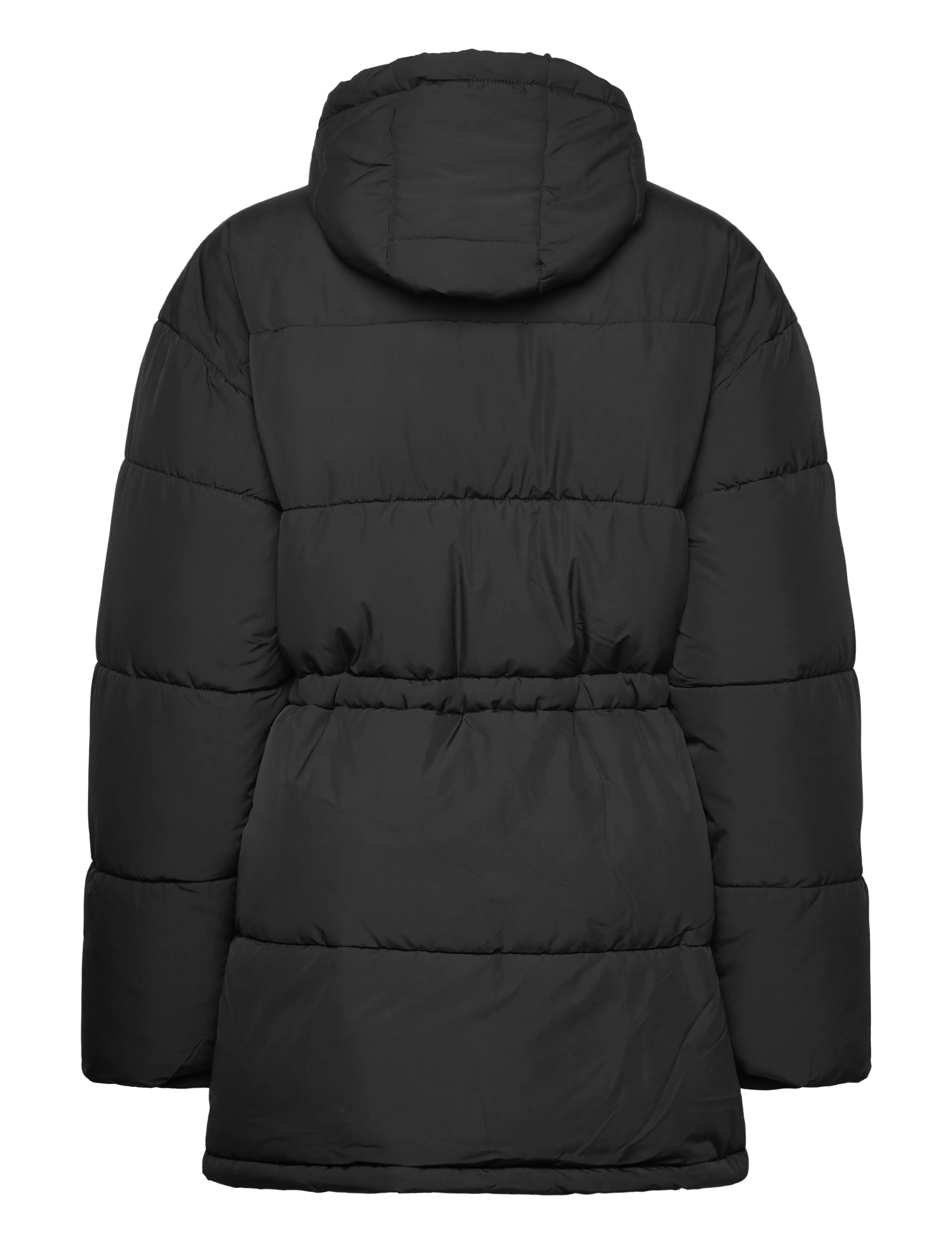 FILA - ALBA relaxed mid hooded puffer jacket - vinterjakker - black - 2