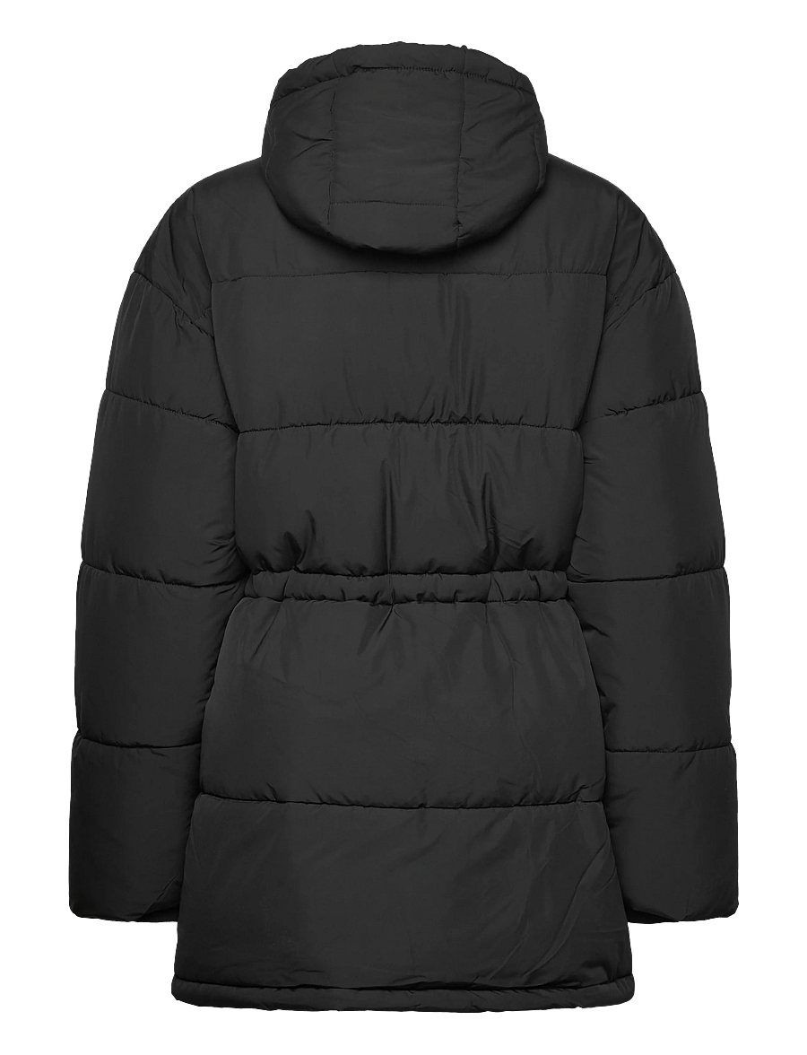 FILA - ALBA relaxed mid hooded puffer jacket - vinterjakker - black - 2