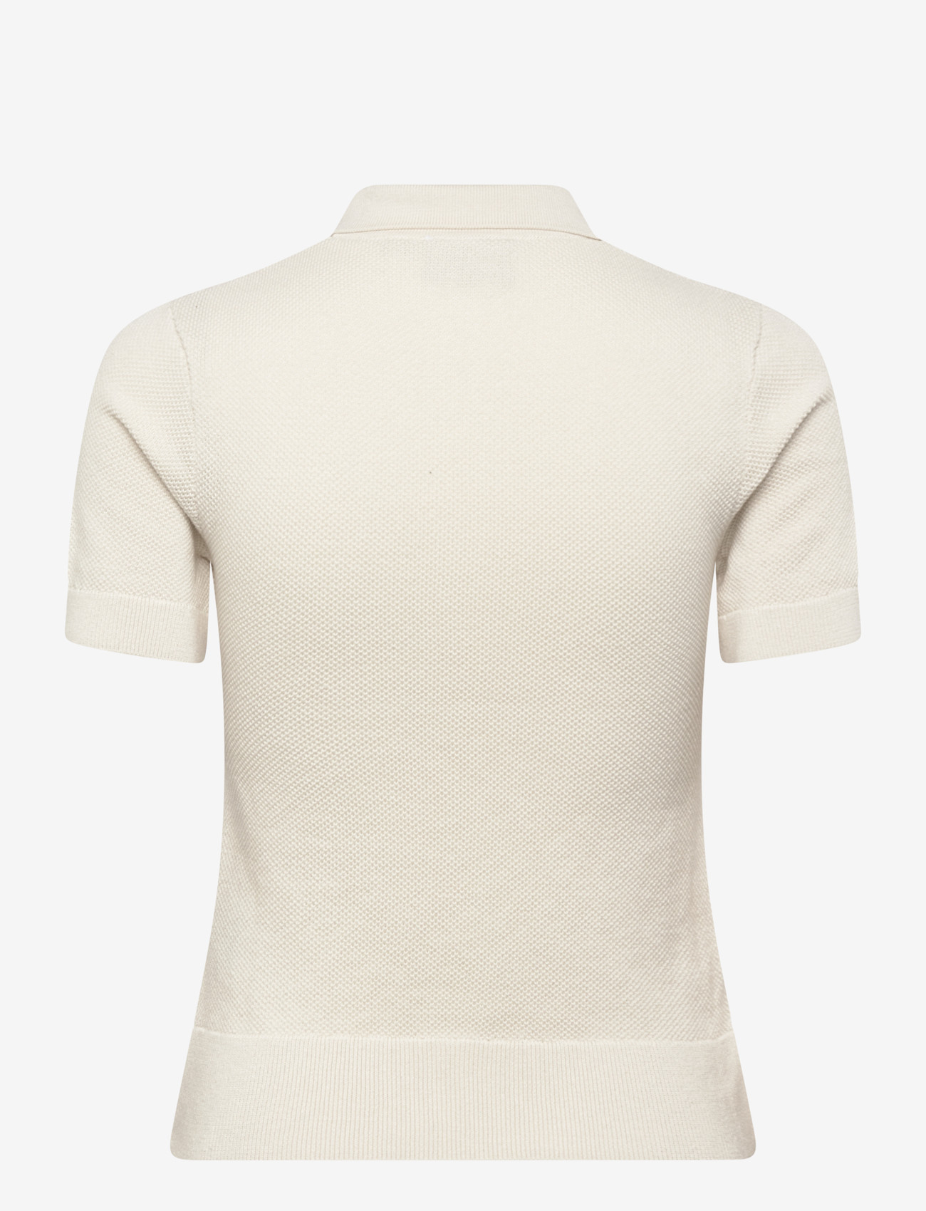 FILA - BB1 slim pique knit polo tee - polos - egret - 1