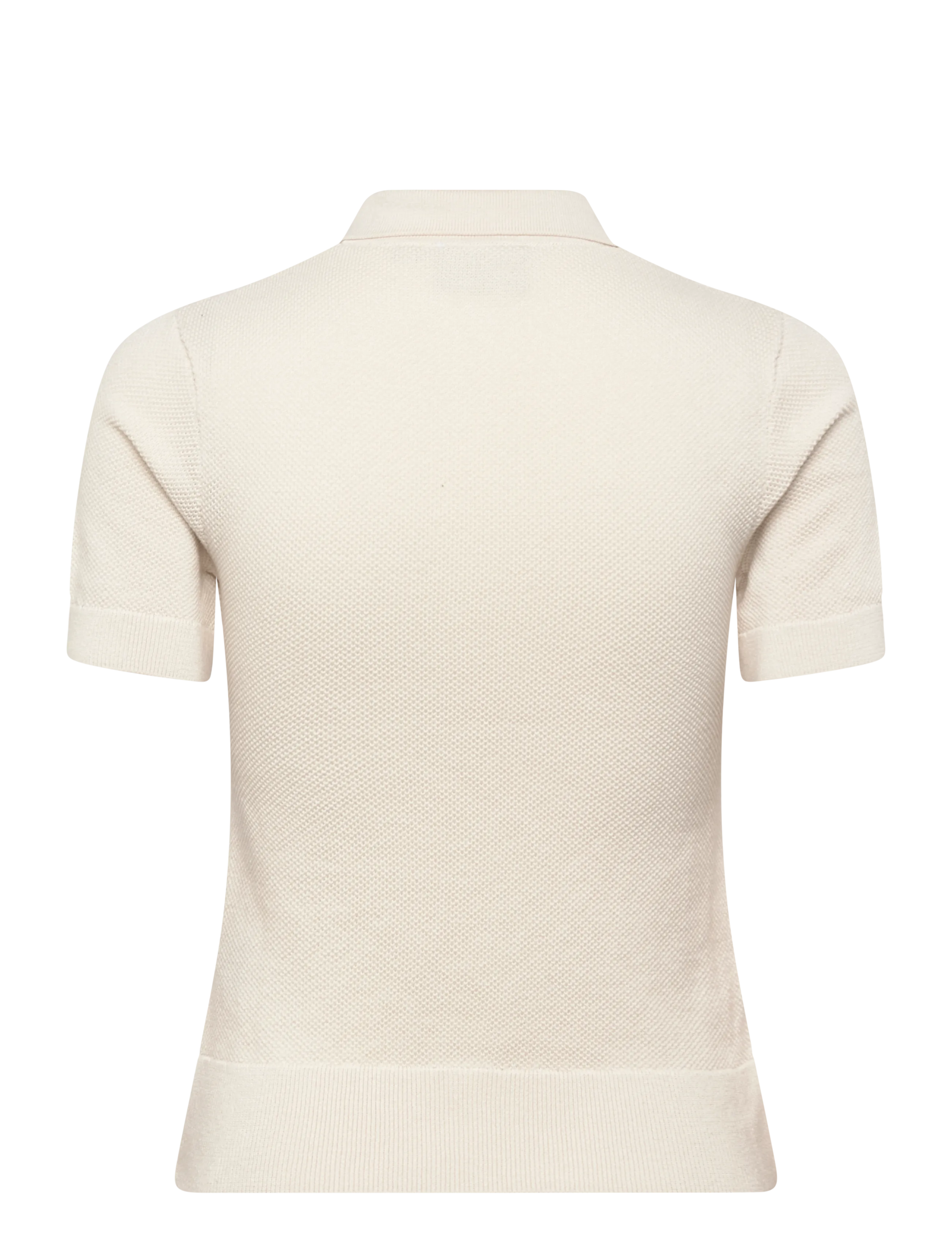 FILA - BB1 slim pique knit polo tee - polos - egret - 1