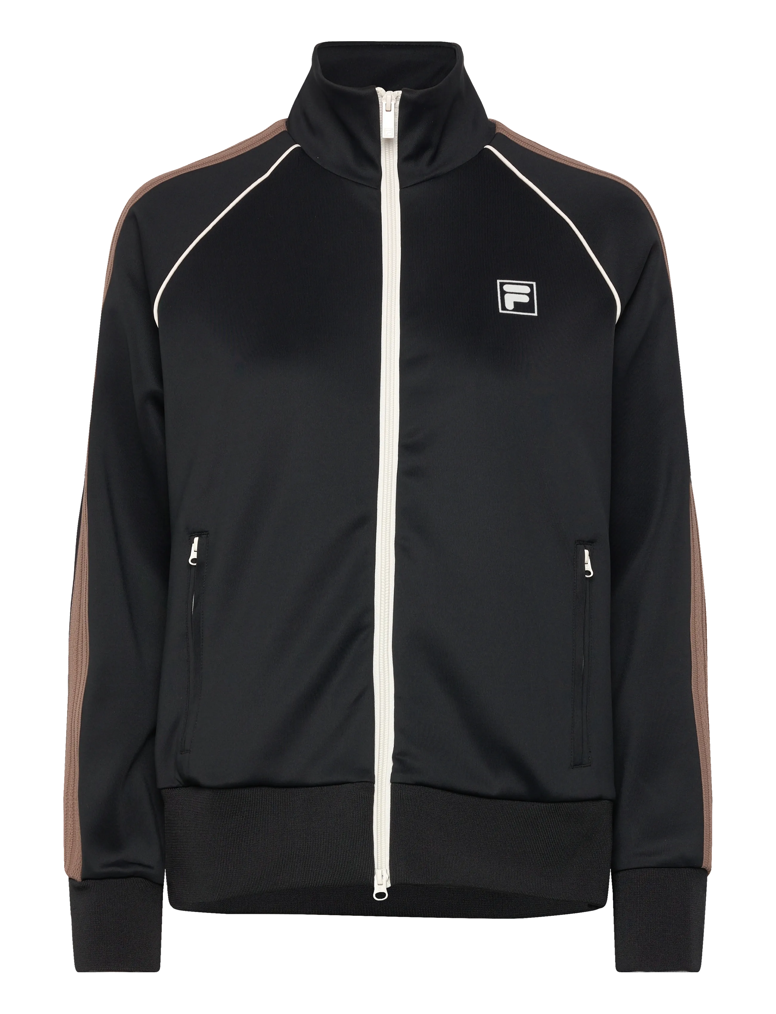 FILA Marliano Regular Taped Track Jacket, M, Black, Sport Jackets > Sport Casual Jackets, Dame