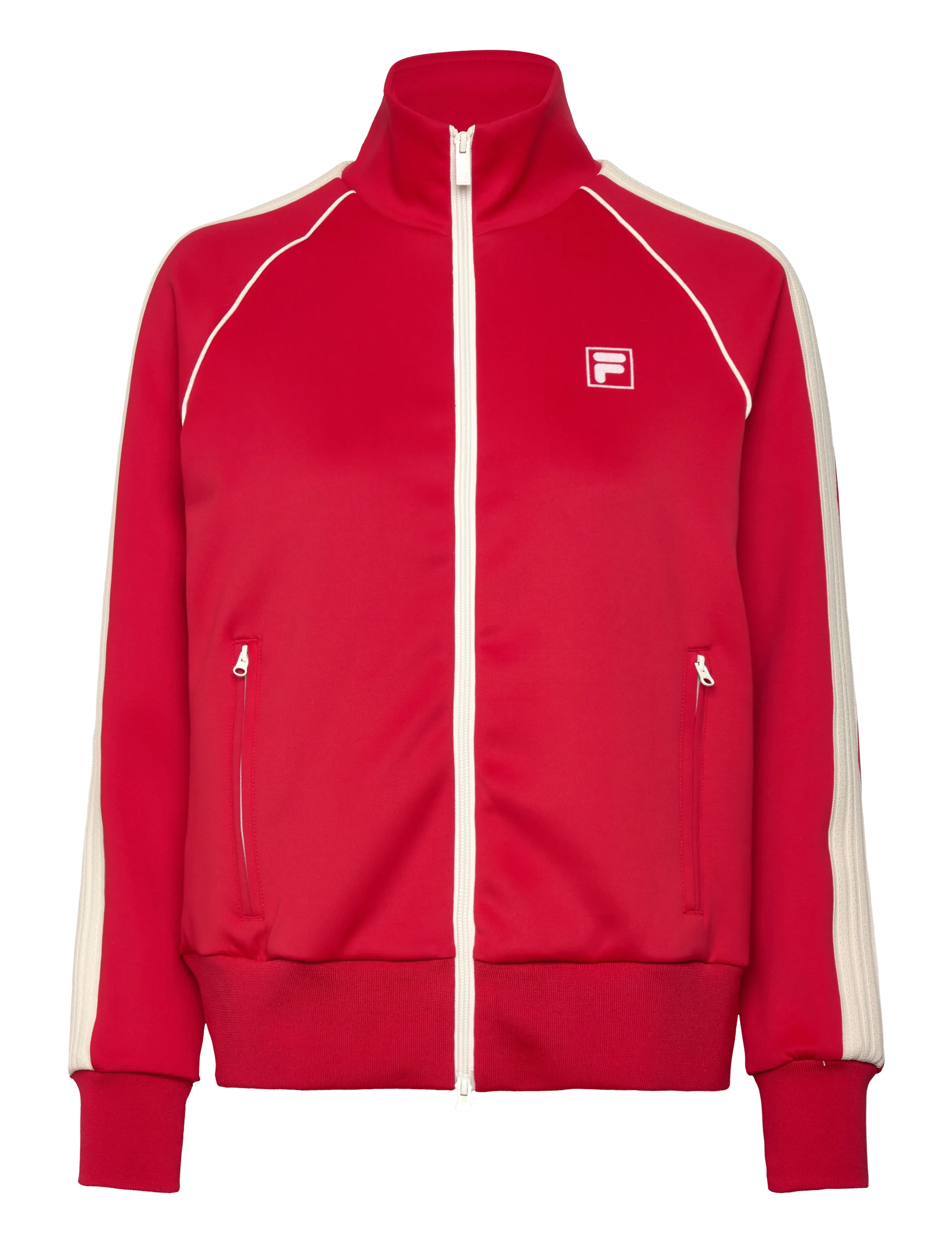 FILA Marliano Regular Taped Track Jacket, S, Red, Sport Jackets > Sport Casual Jackets, Dame