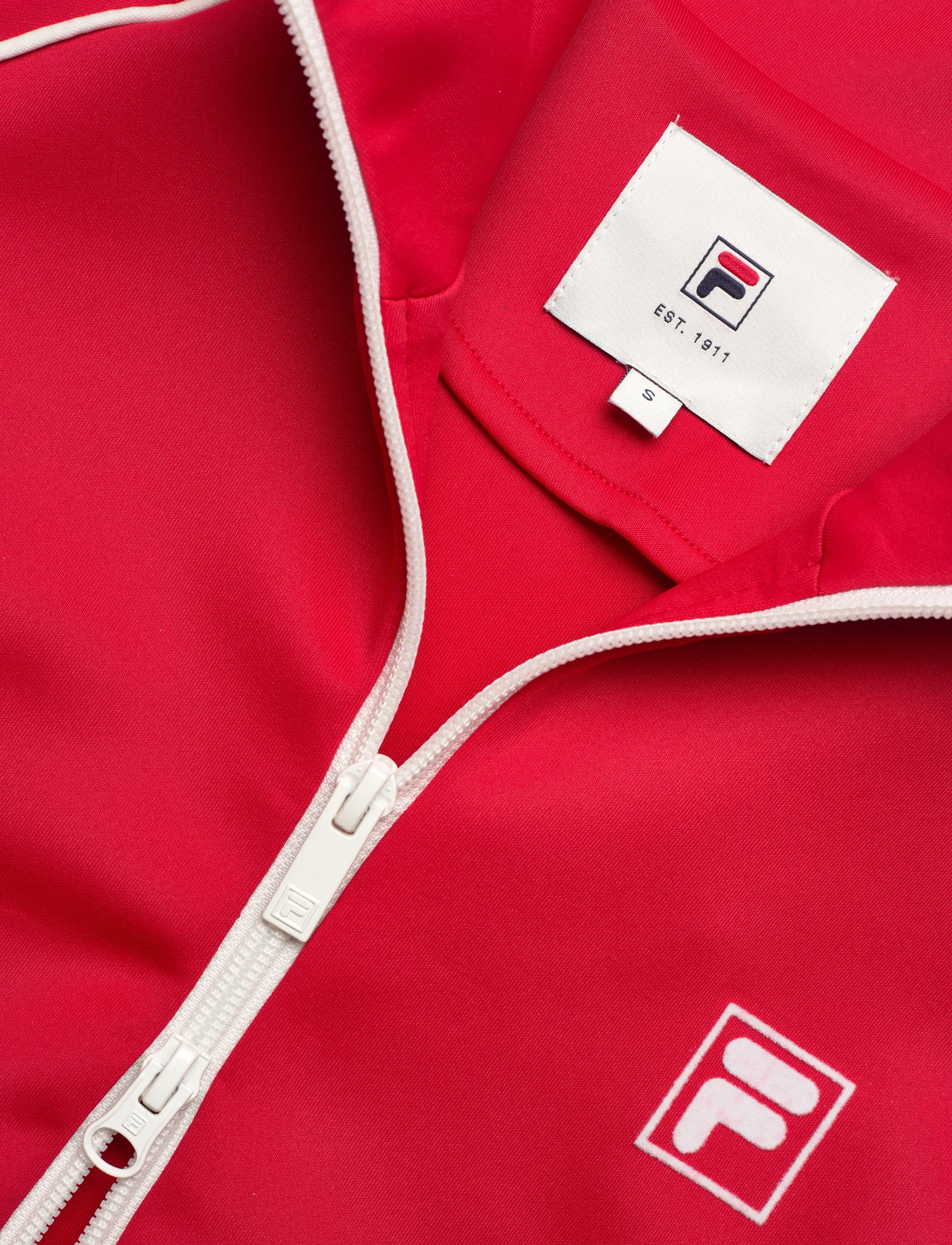 FILA - MARLIANO regular taped track jacket - vabaaja jakid - true red - 4