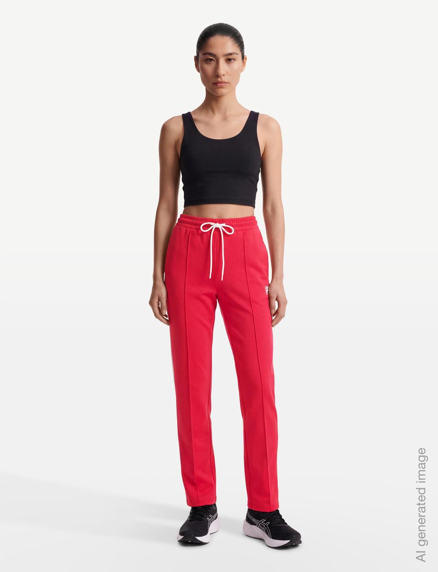 FILA - MARLIANO overlength taped track pant - trennipüksid - true red - 0