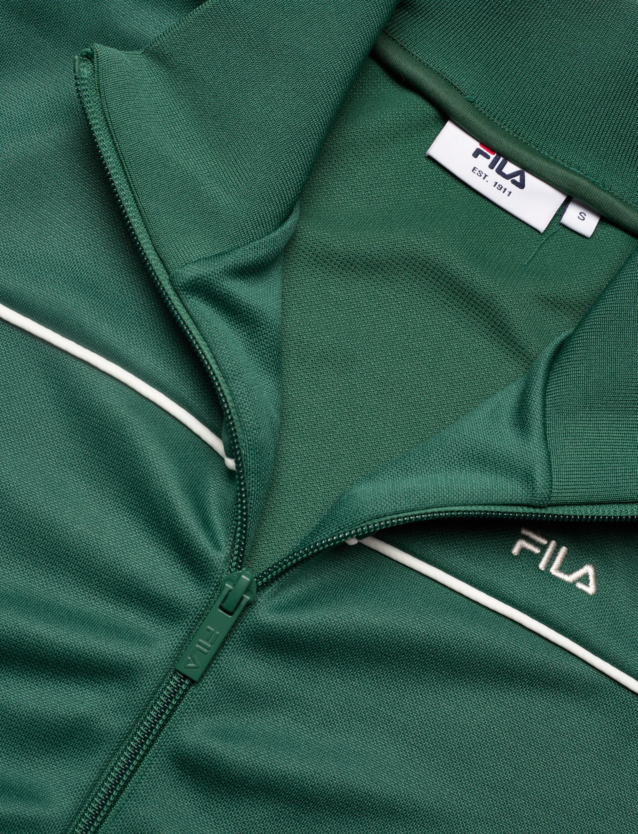 FILA - MICHI regular cropped taped track jacket - oberteile - posy green - 2