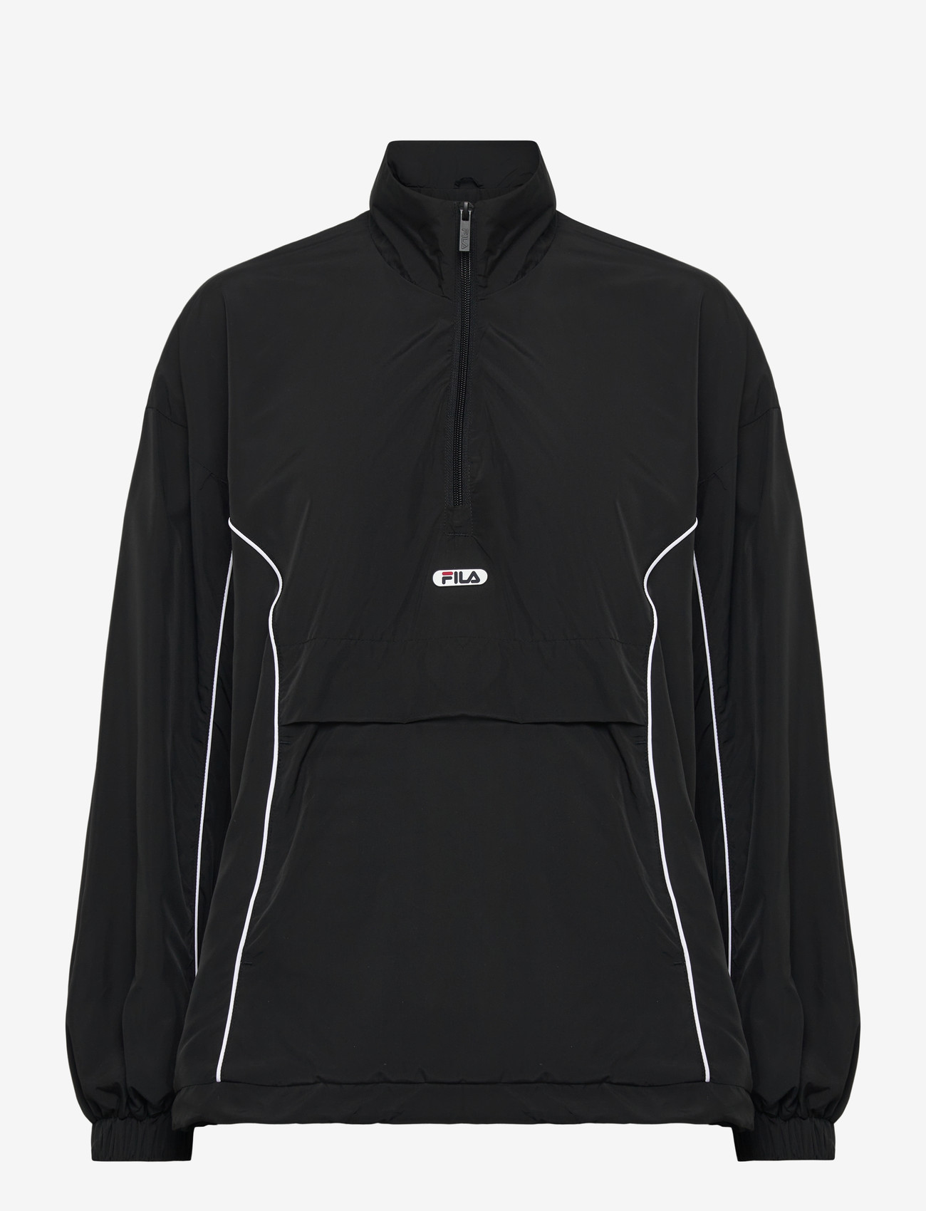FILA - CASANO oversized contrast piping anorak - anoraks - black - 0