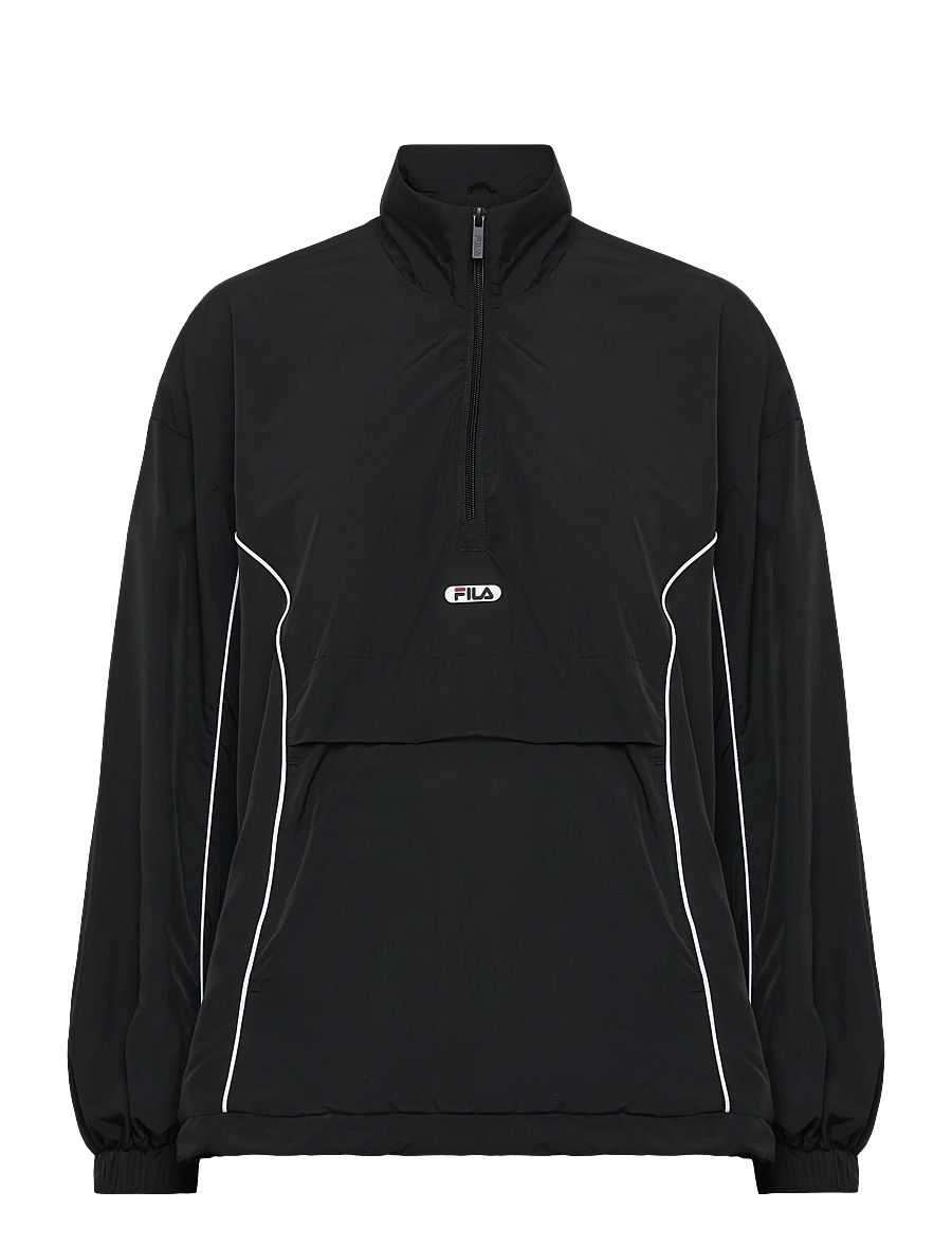 FILA - CASANO oversized contrast piping anorak - anoraks - black - 0