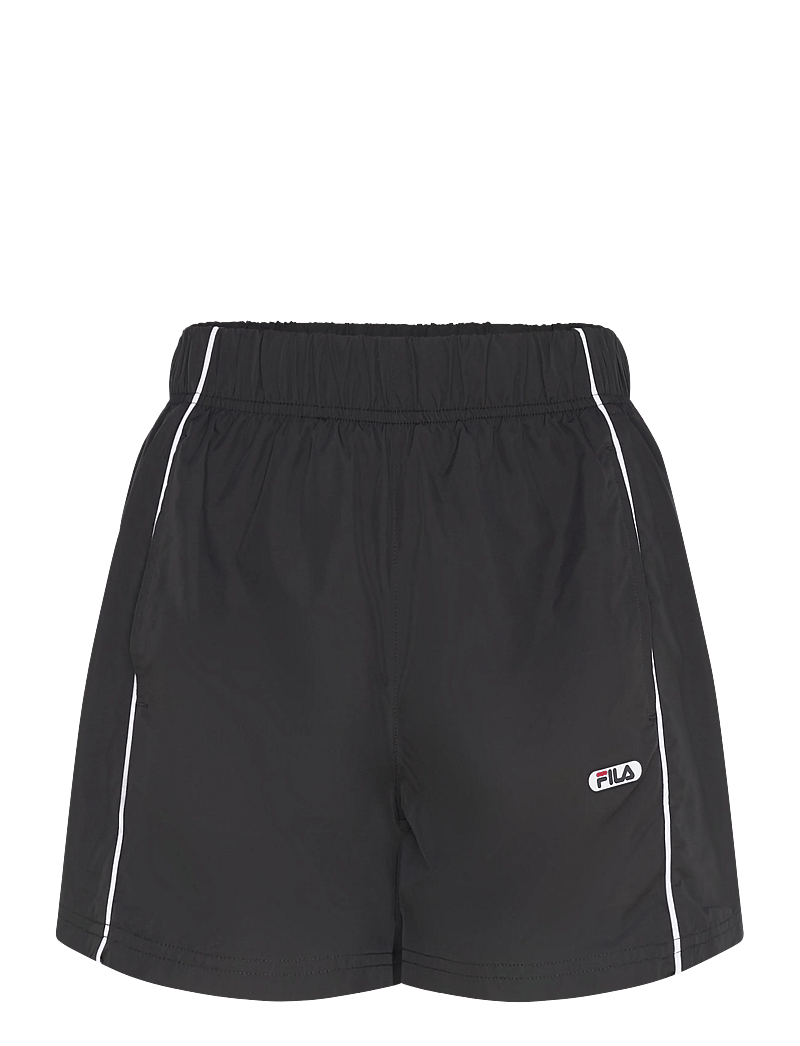 FILA - OILO loose contrast piping woven shorts - freizeit shorts - black - 0