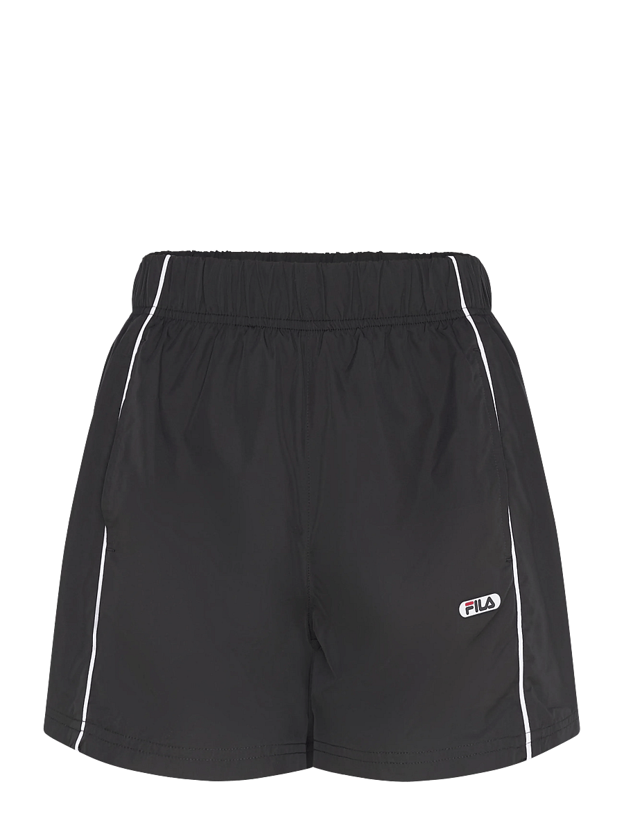 FILA - OILO loose contrast piping woven shorts - afslappede shorts - black - 0