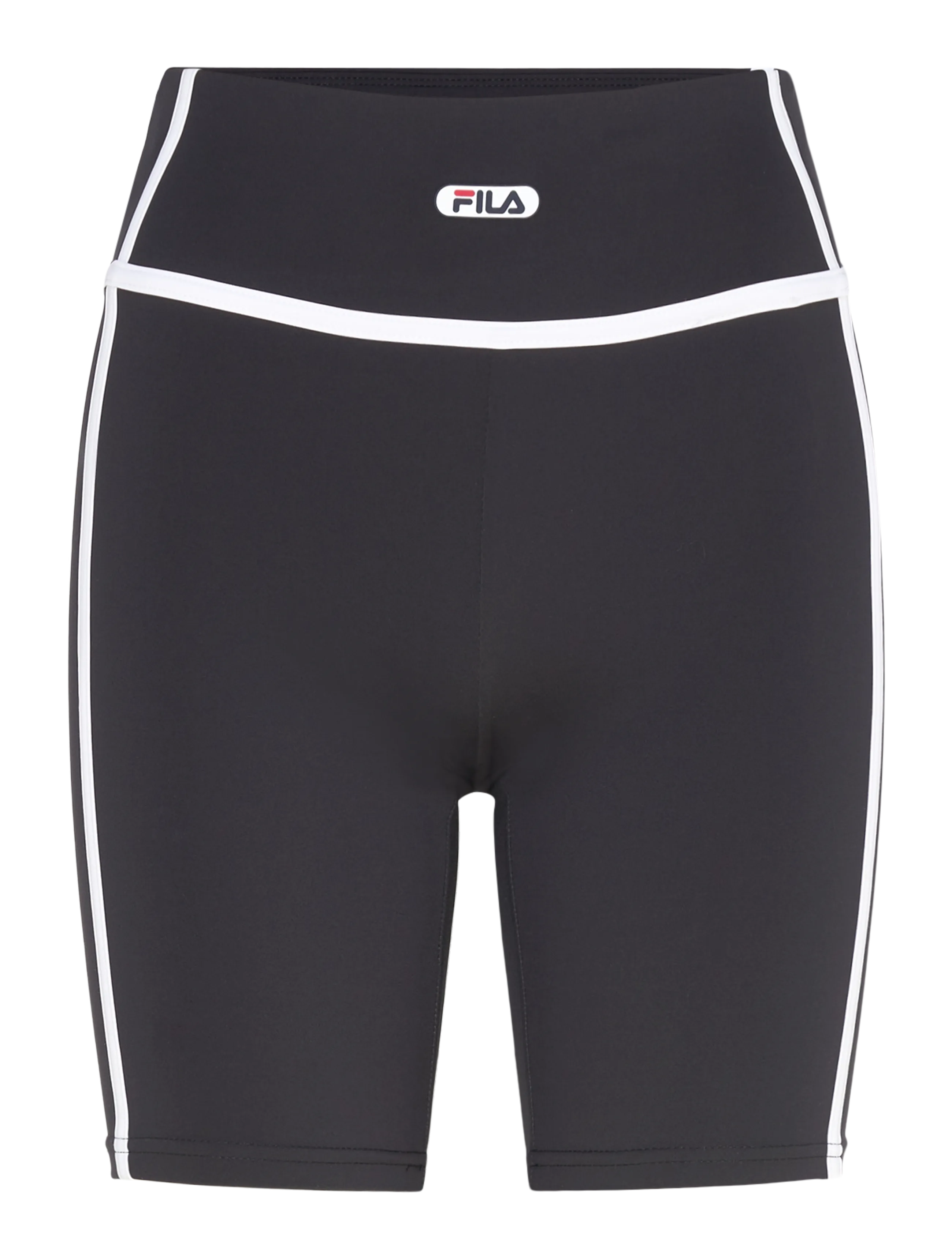 FILA Confini Slim Contrast Tape Shorts, L, Black, Sportsbukser > Sportstræningsbukser, Dame