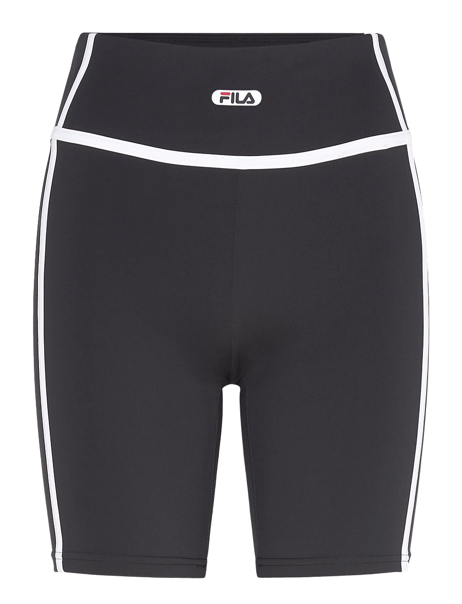 FILA - CONFINI slim contrast tape shorts - collants d'entraînement - black - 0