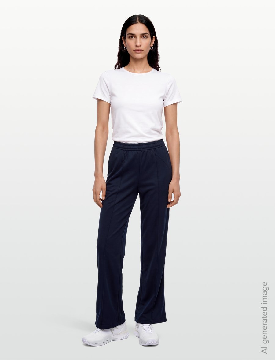 FILA - LAVIS wide straight track pants - trennipüksid - dark sapphire - 0