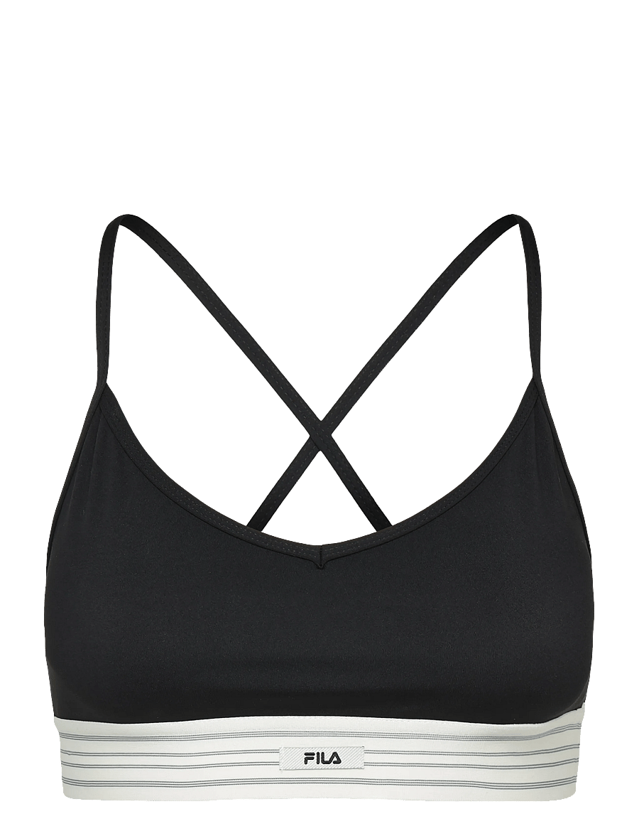 FILA - MOLINA elastic tape top - sport-bhs - black - 0