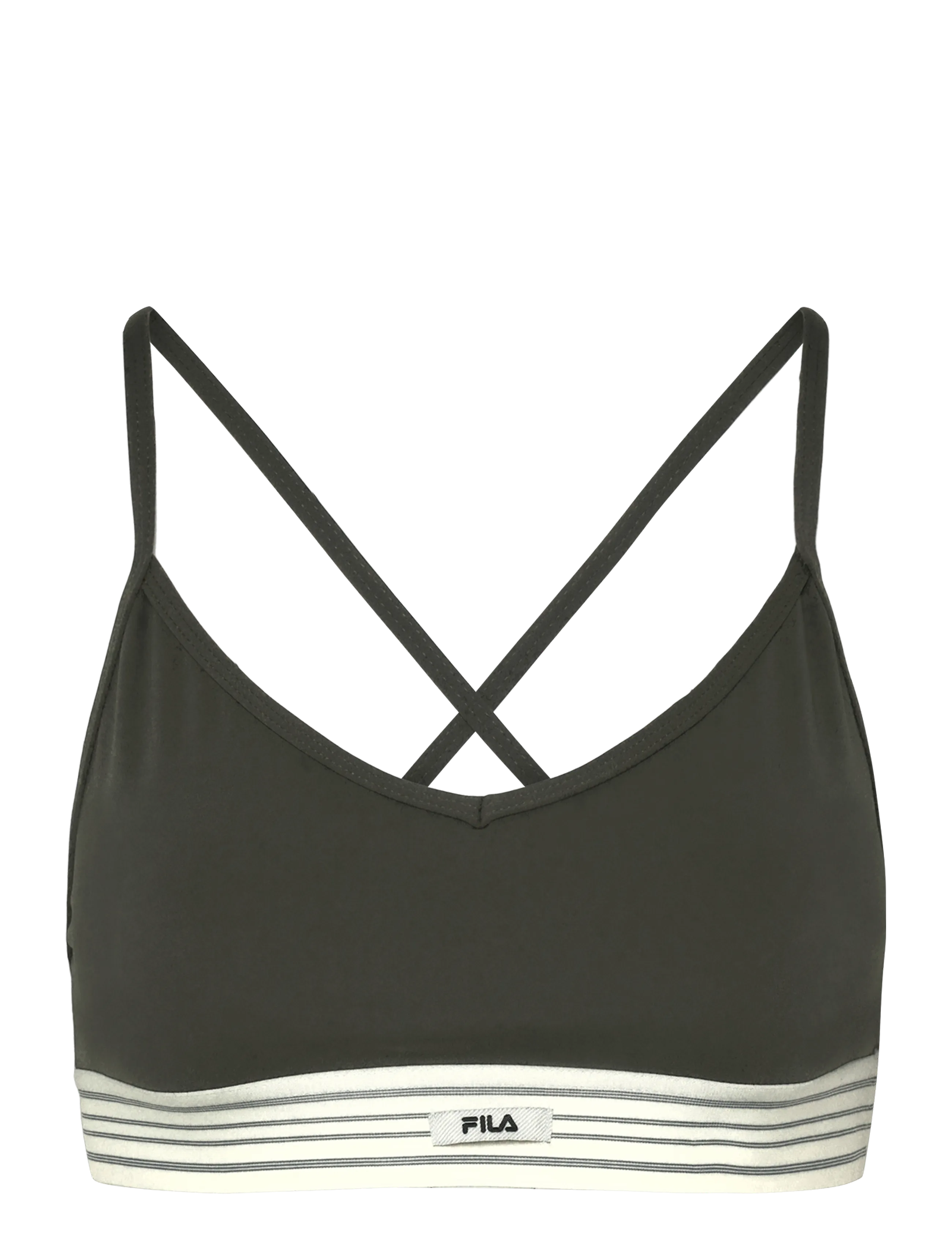 FILA MOLINA elastic tape top - FILA - DEEP DEPTHS / khaki/green