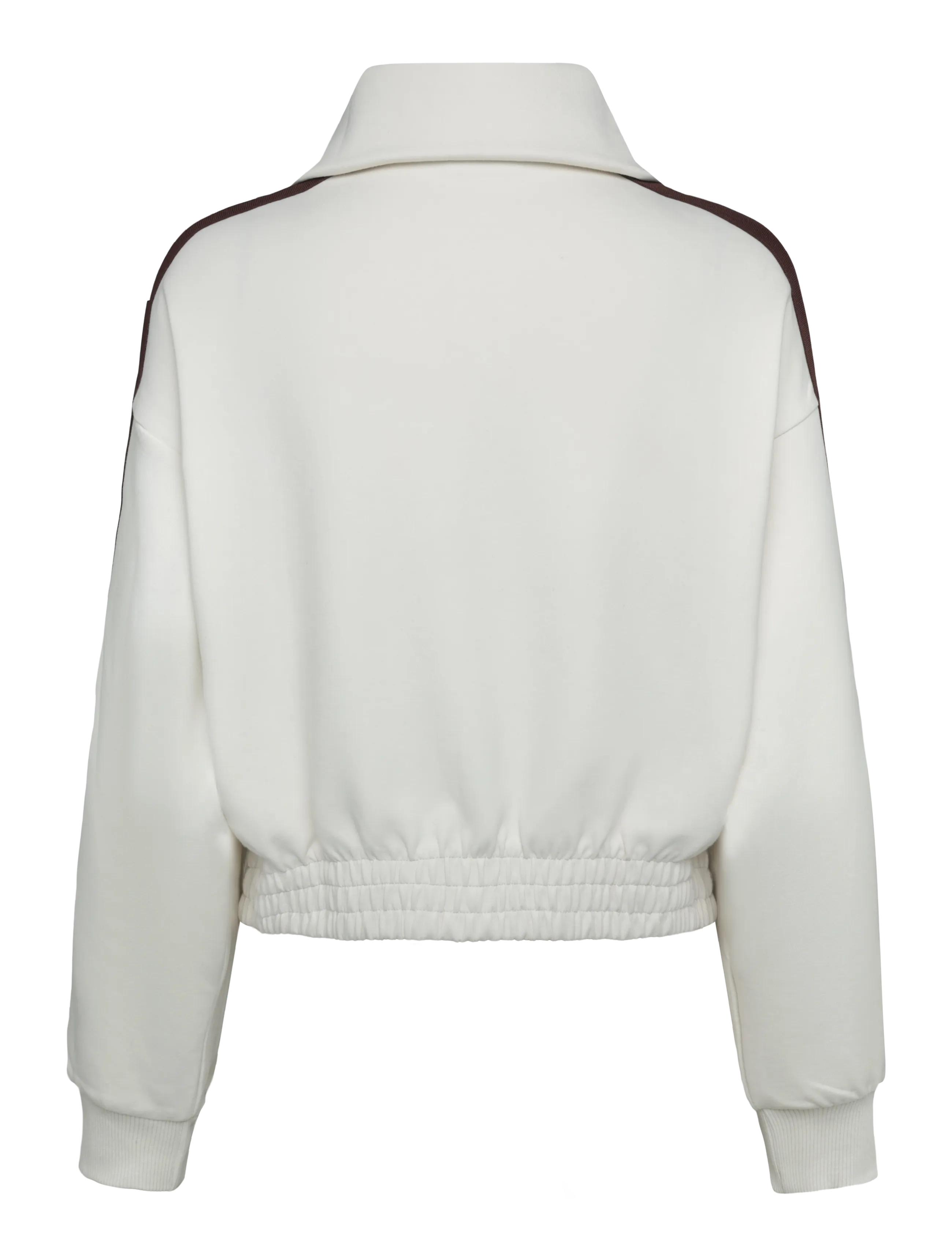 FILA - AVIGNA  relaxed cropped half zip sweatshirt - sweatshirts - egret - 1