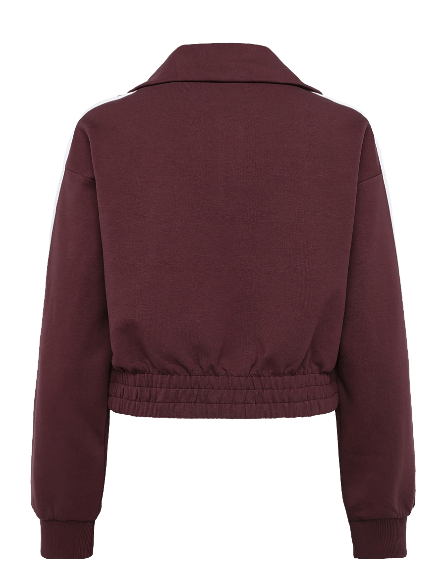 FILA - AVIGNA relaxed cropped half zip sweatshirt - sweatshirts - fudge - 1