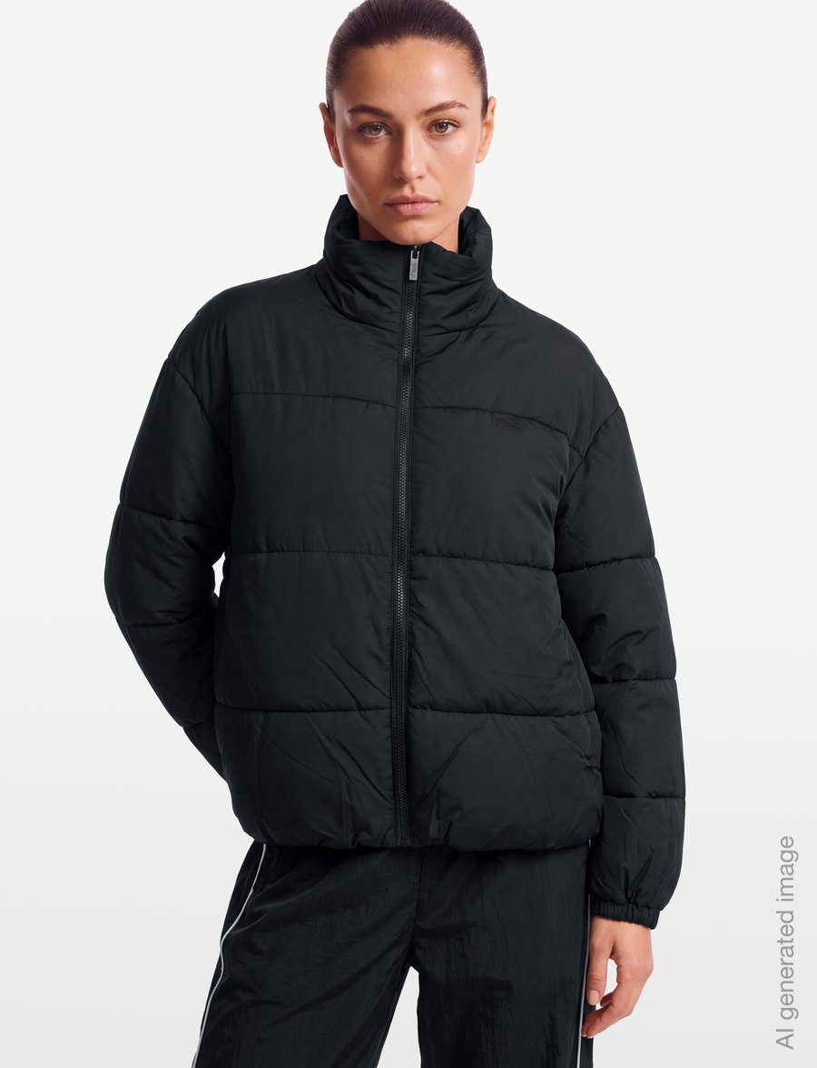 FILA - CASERE relaxed puffer jacket - vinterjackor - black - 3