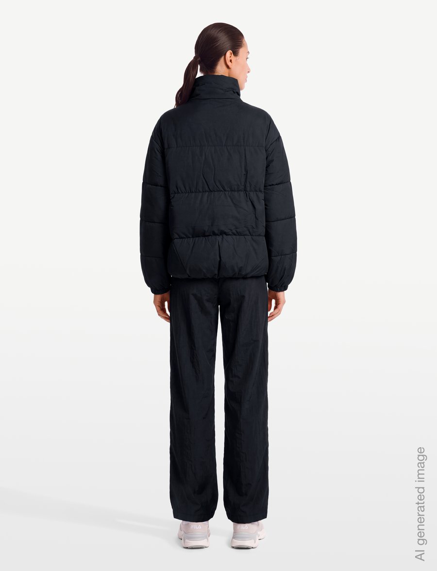 FILA - CASERE relaxed puffer jacket - vinterjackor - black - 4