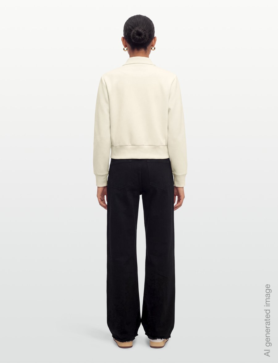 FILA - AVENES boxy piping track jacket - Íþróttajakkar - egret - 4