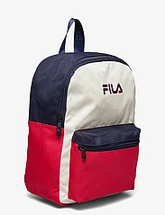 FILA - BURY Small easy backpack - sommerkupp - medieval blue-antique white-true red - 2
