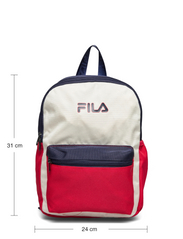 FILA - BURY Small easy backpack - summer savings - medieval blue-antique white-true red - 4