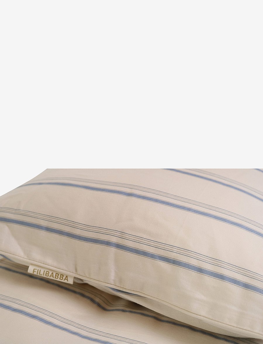 Filibabba - Teen bedlinen GOTS - Balance stripes Blue mix - balance stripes blue mix - 0