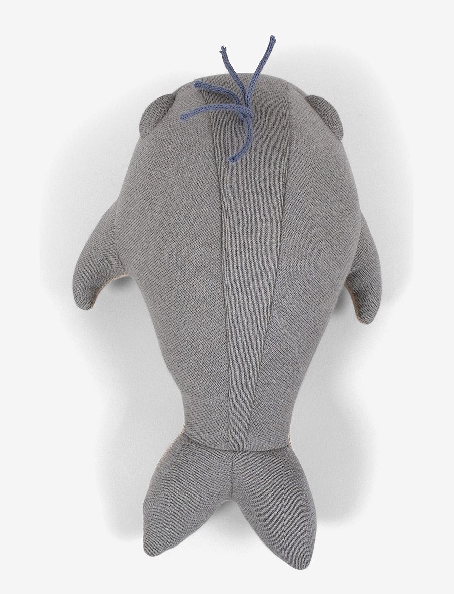 Filibabba - Bamse 30 cm - Willie the whale Grey - pehmed loomad - cloudy - 3