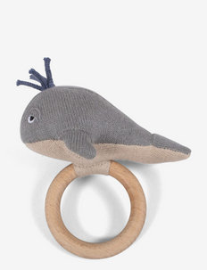 Activity toy - Willie the whale rattle Grey, Filibabba