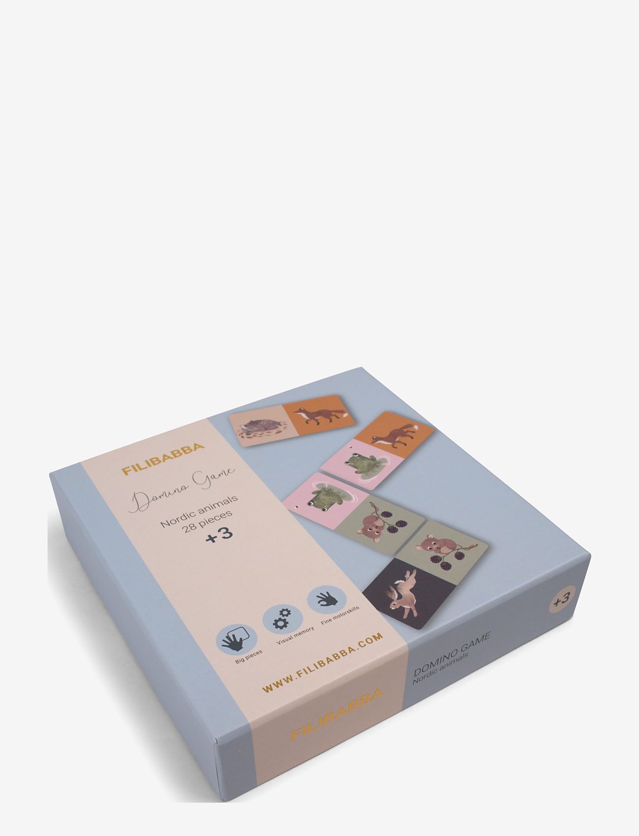 Filibabba - Domino spil - Nordiske dyr - multi coloured - 3