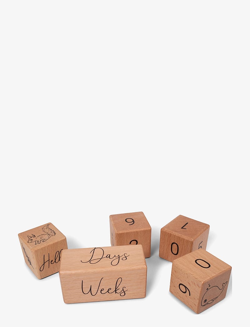 Filibabba - Aldersklodser i træ - staflanlegir kubbar - multi coloured - 1