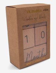 Filibabba - Wooden age blocks - laveste priser - multi coloured - 5