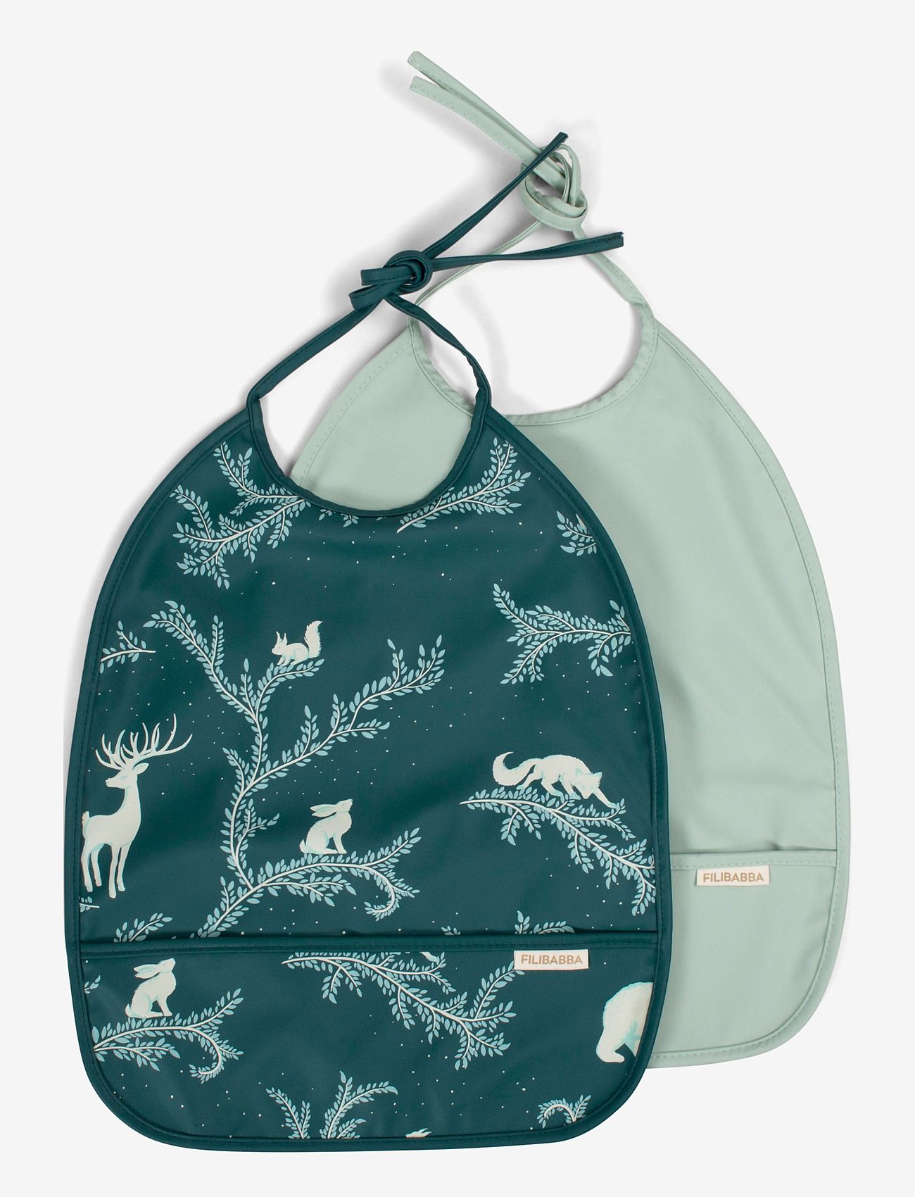 Filibabba - Hagesmæk m. bindebånd 2-pak - Night - Ärmlösa haklappar - multi coloured - 1