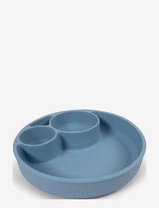 Silicone divided plate - Powder Blue, Filibabba