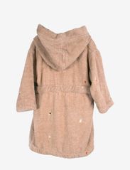 Filibabba - Embroidered bathrobe 3-4 years - Frappé - badekåber - frappÉ - 1
