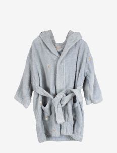 Embroidered bathrobe 3-4 years - Pearl Blue, Filibabba
