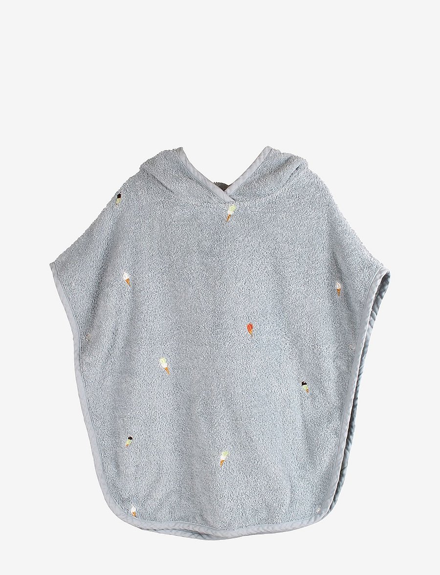 Filibabba - Embroidered beach poncho - Pearl Blue - pearl blue - 0