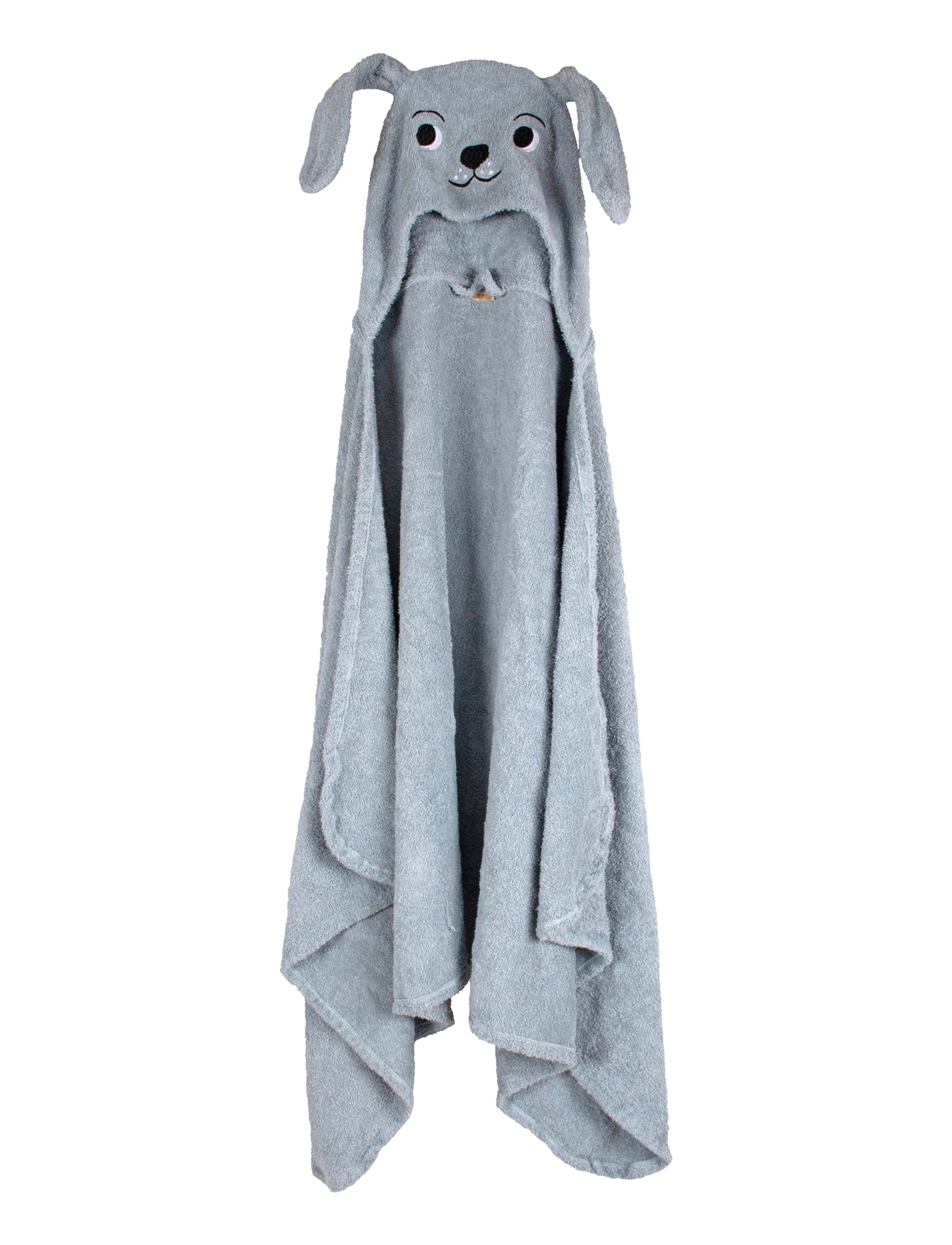 Filibabba Hare Hooded Towel, Håndklæde, Blå, Str: ONE SIZE
