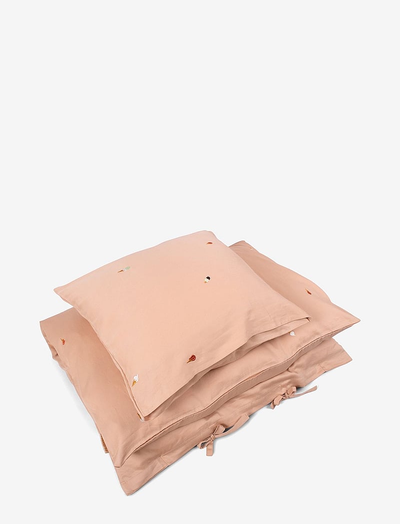 Filibabba - Baby Bedlinen – Embroidered Cool Summer Design – Frappé - bettwäsche-set - frappÉ - 1