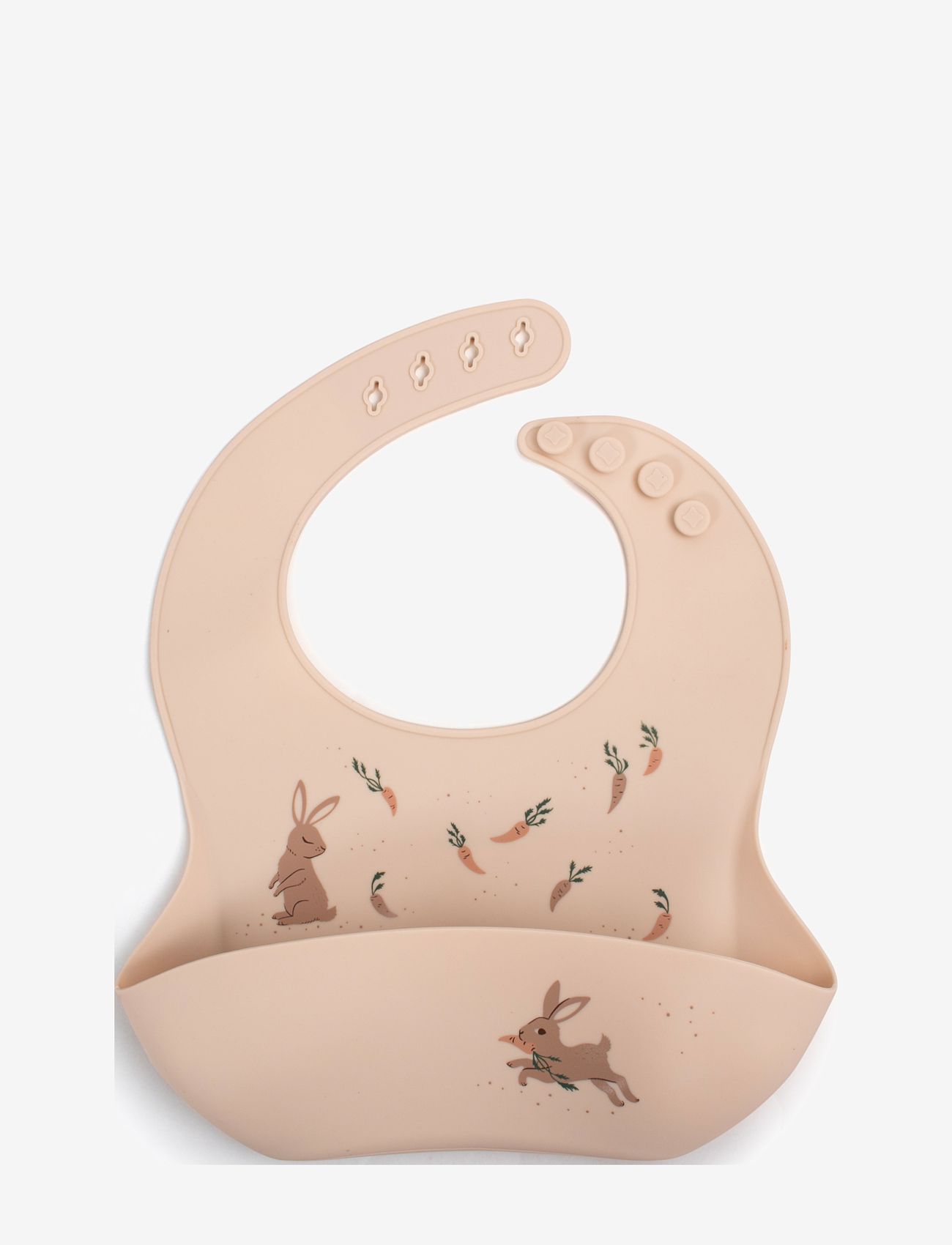 Filibabba - Silikone hagesmæk - Carrot Thief - sleeveless bibs - multi coloured - 1