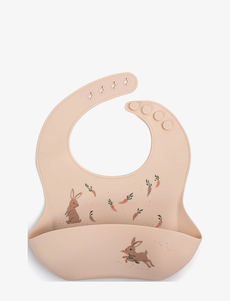 Filibabba - Silikone hagesmæk - Carrot Thief - sleeveless bibs - multi coloured - 1