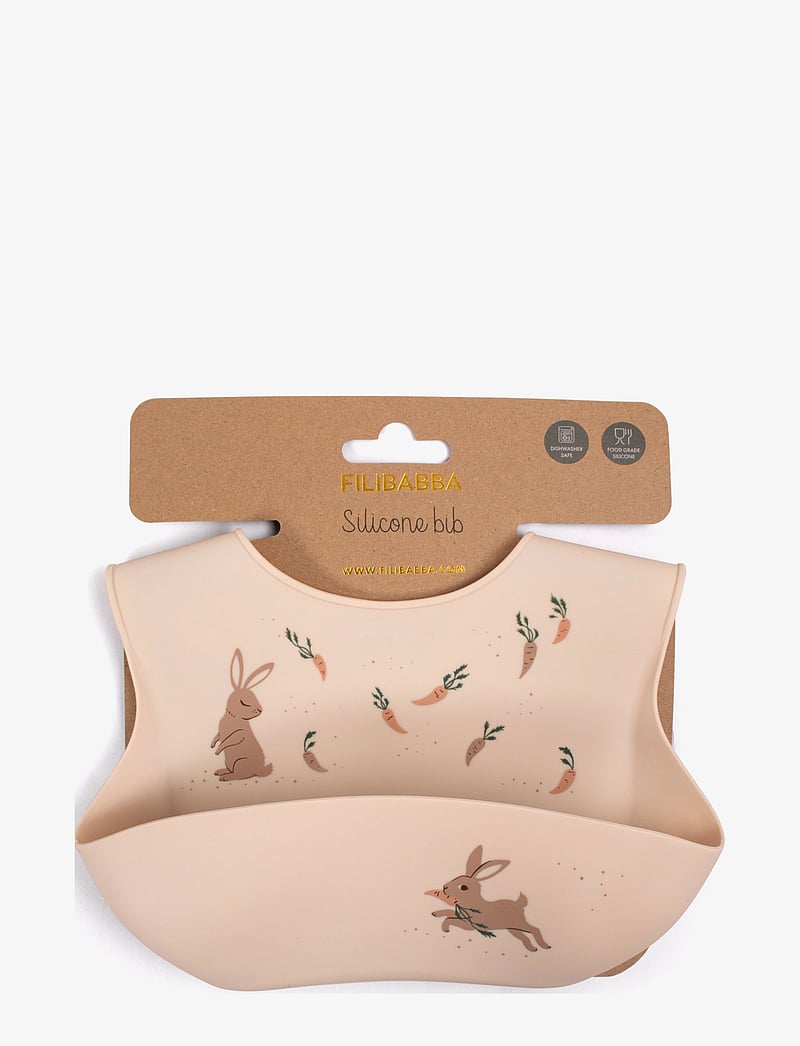 Filibabba - Silikone hagesmæk - Carrot Thief - sleeveless bibs - multi coloured - 2