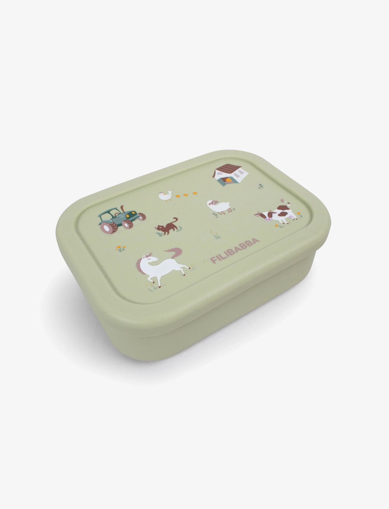 Filibabba Madkasse I Silikone Bog Green, One Size, Meal Time, Grün - Lunch Boxes, Kinder