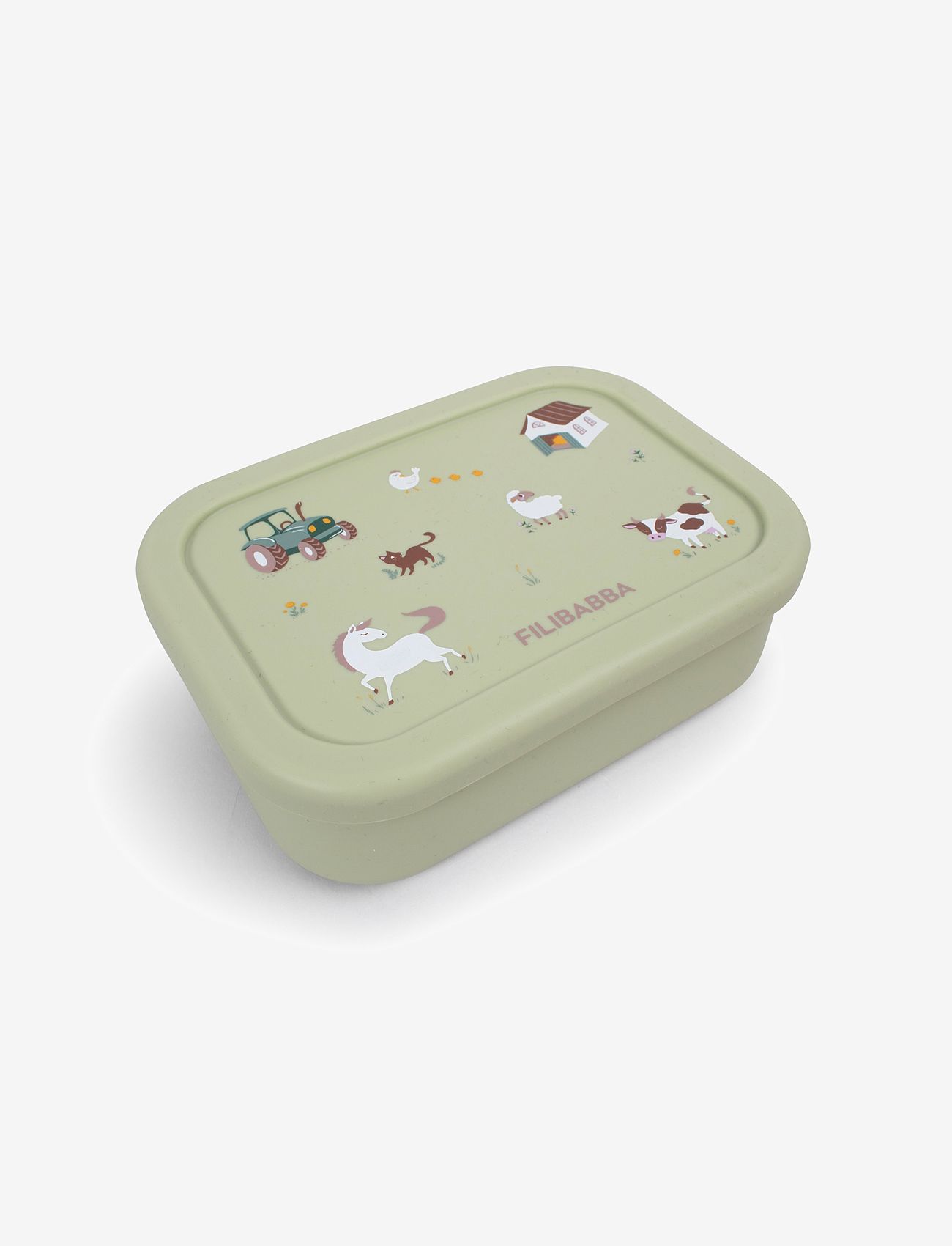 Filibabba - Madkasse i silikone - Bog Green - nestisbox - multi coloured - 0