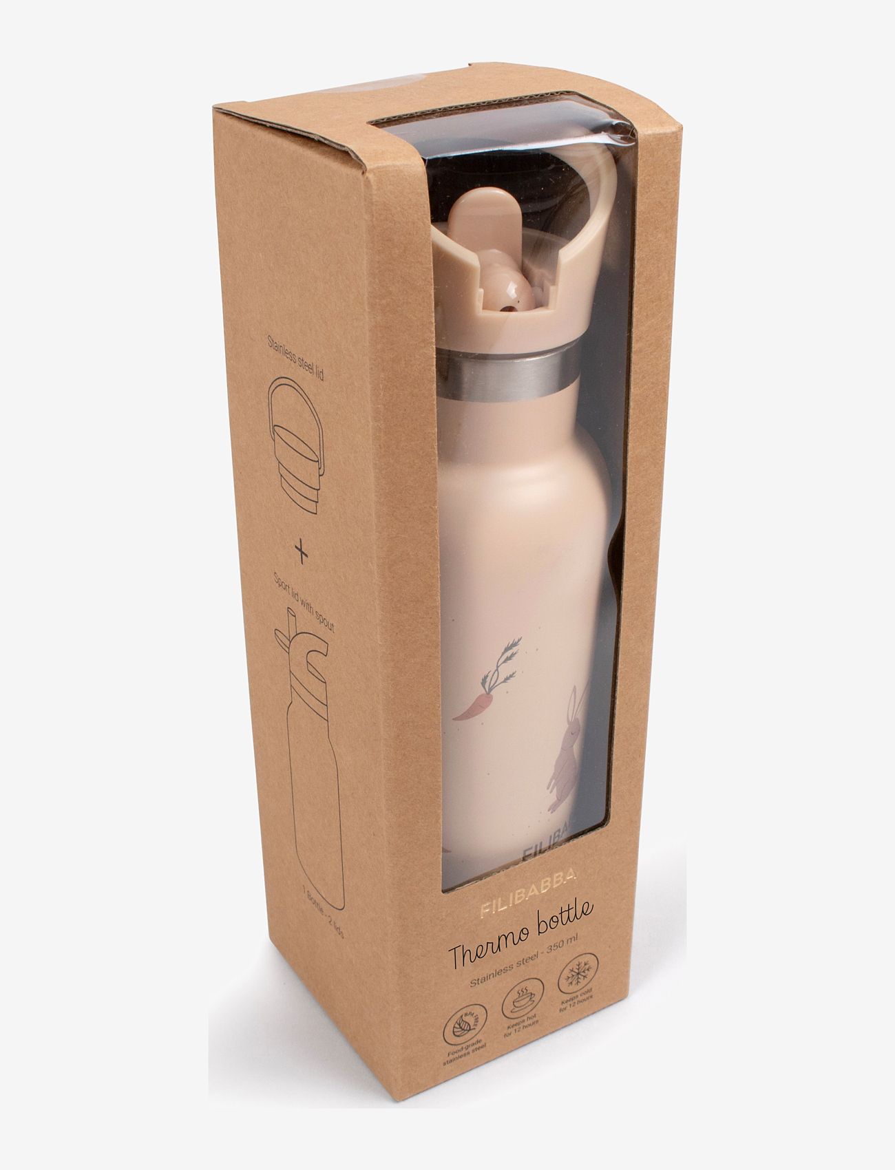 Filibabba - Drikkeflaske i rustfrit stål - Carrot Thief - vattenflaskor - multi coloured - 3