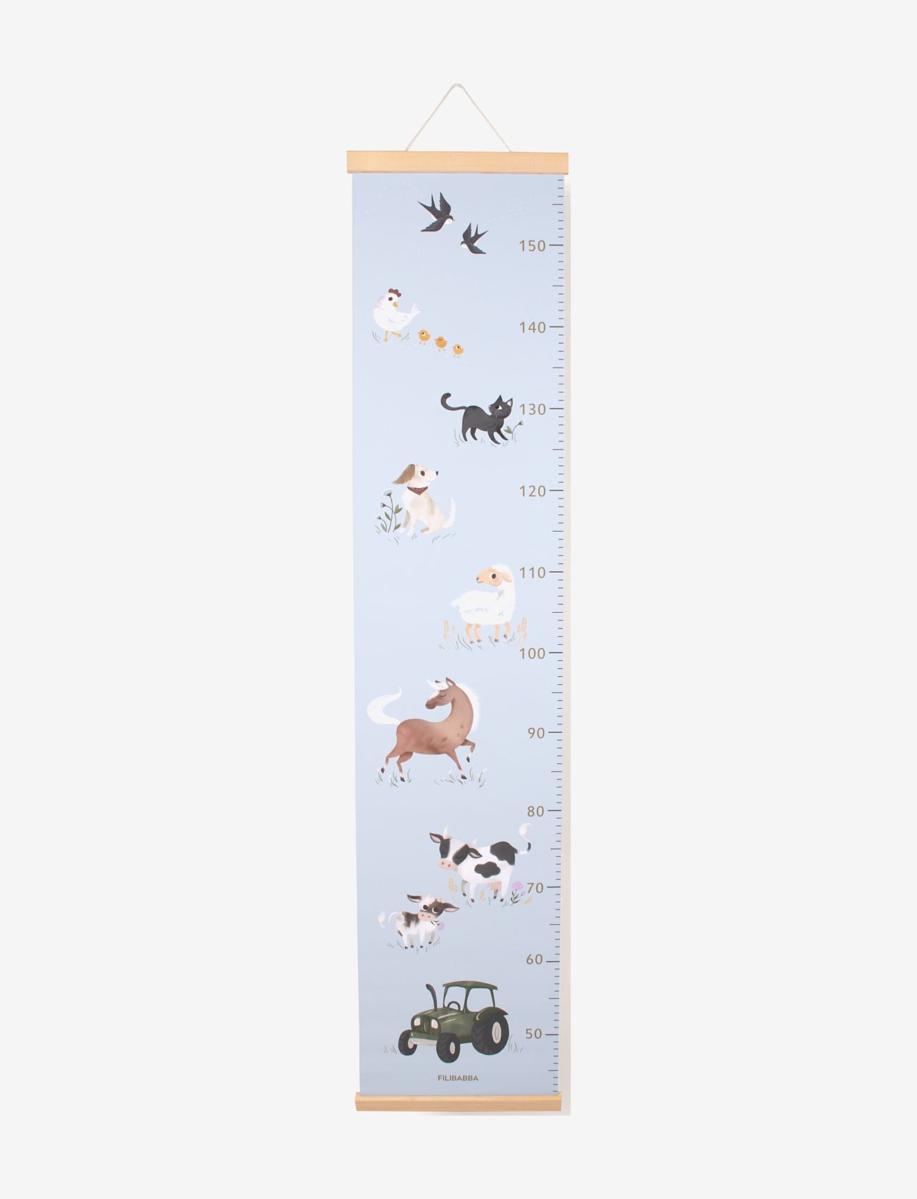Filibabba - Højdemåler - Bondegårdsdyr - wall decors - multi coloured - 1