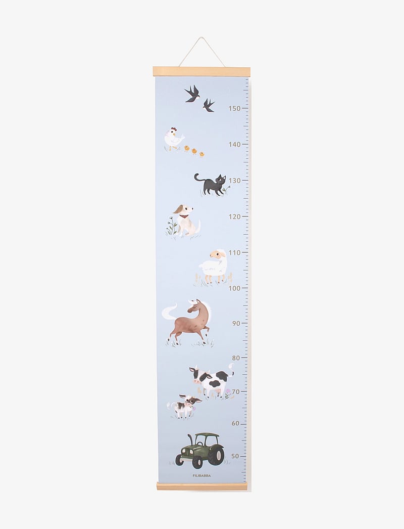 Filibabba - Højdemåler - Bondegårdsdyr - wand-deko - multi coloured - 1