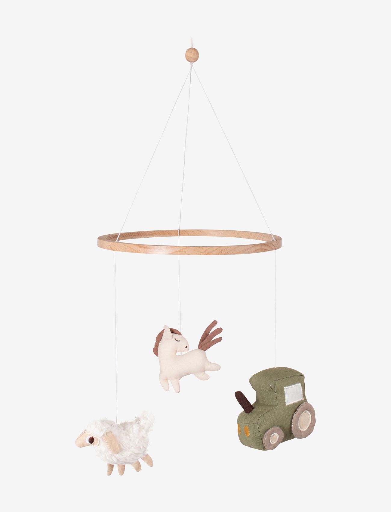 Filibabba - Linen baby mobile - Magic Farm - mobiler - multi coloured - 0