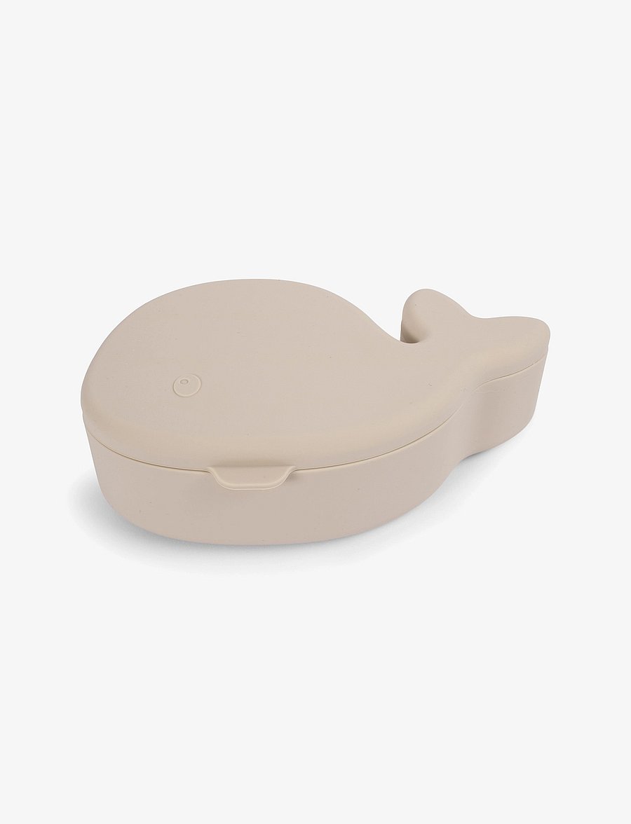 Filibabba - Snackbox - Hvalen Christian - Toasted Almond - matlådor - beige - 3