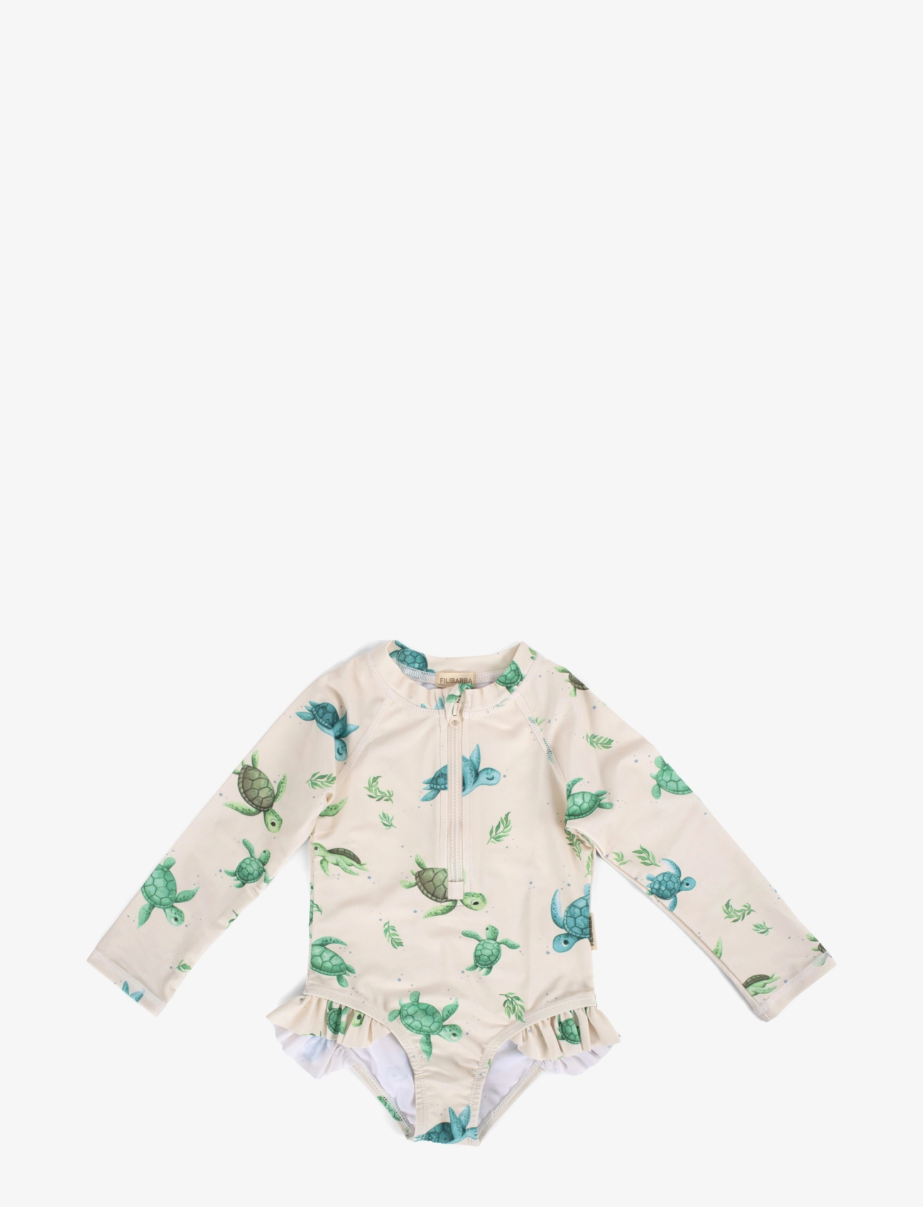 Vilje – UV-dragt LS 1-2 år – First Swim - BEIGE